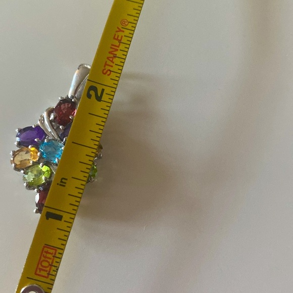Genuine semi-precious gem pendant in sterling - Picture 7 of 7